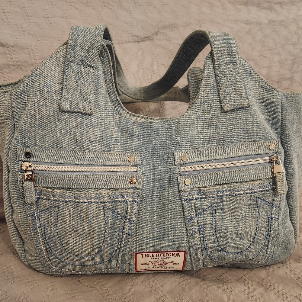 True Religion Blue Denim Women's Bag